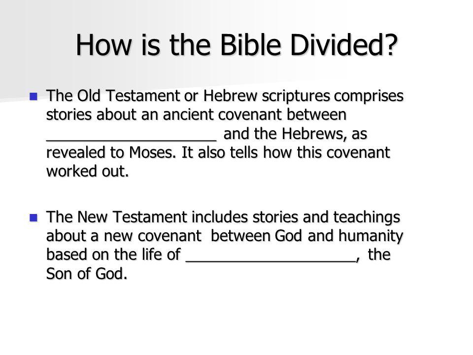 How is the Bible Divided