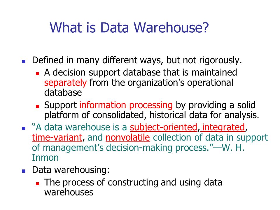 An Introduction to Data Warehousing - ppt download