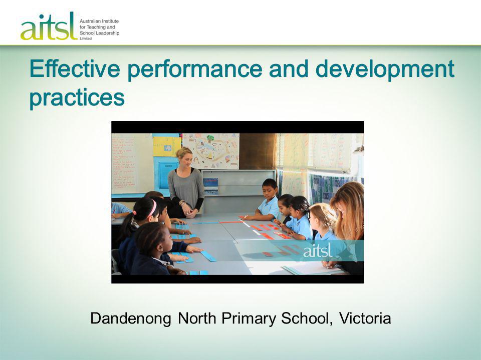 Effective performance and development practices