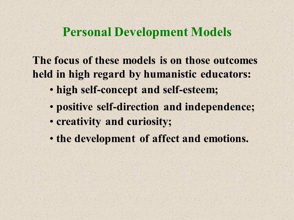 Personal Development Models