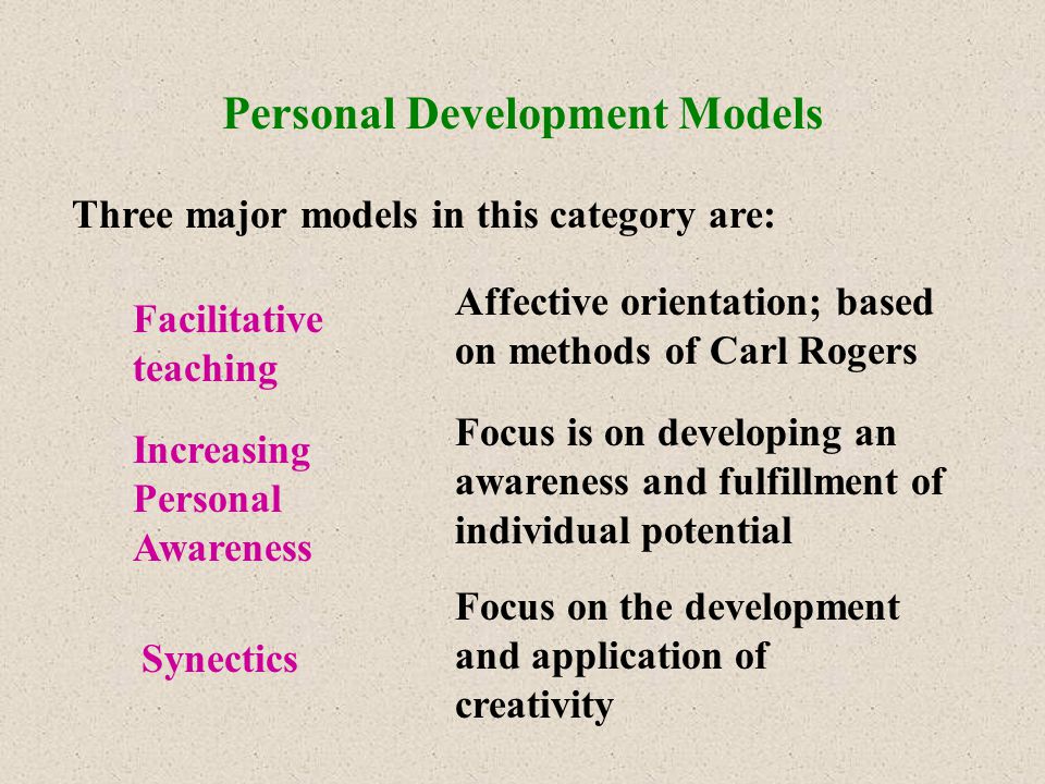 Personal Development Models