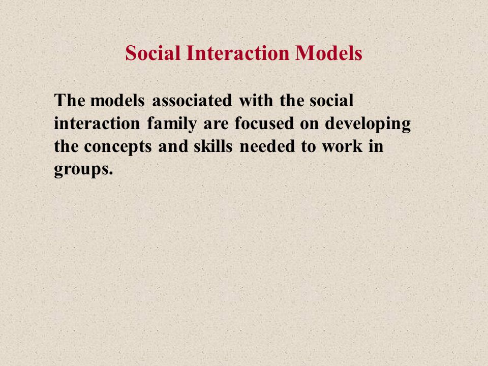 Social Interaction Models