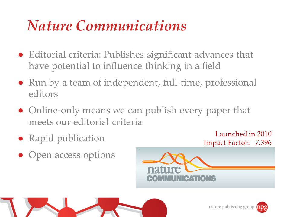 bryder ud Converge George Stevenson How to get your paper published A Nature Publishing Group perspective - ppt  video online download