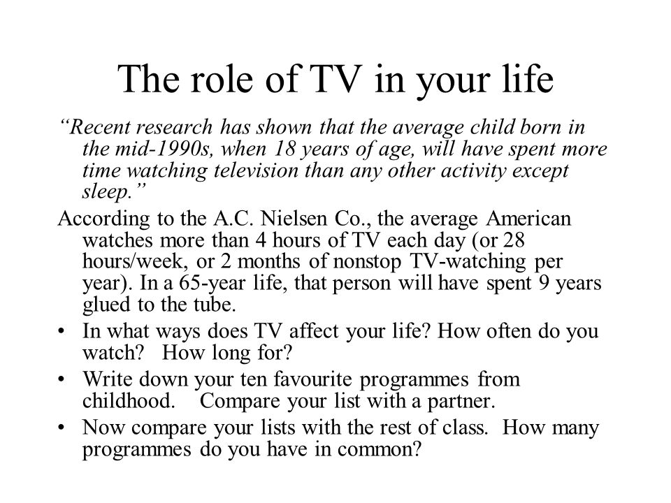 importance of television in our life