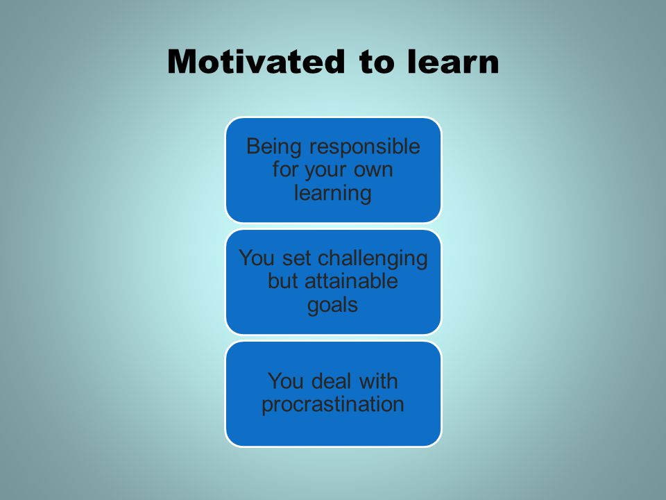Independent Learning Taking Responsibility For Your Own Learning