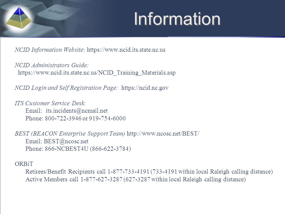 Nc Identity Management Ncid Ppt Video Online Download