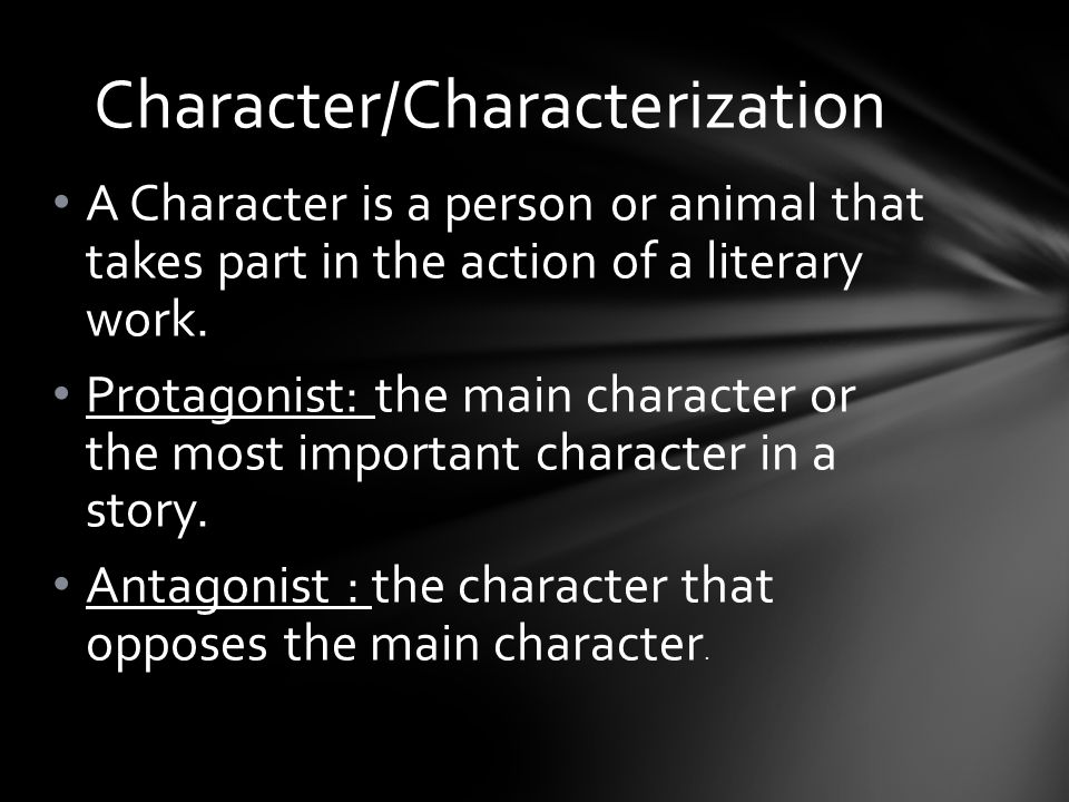 Character/Characterization