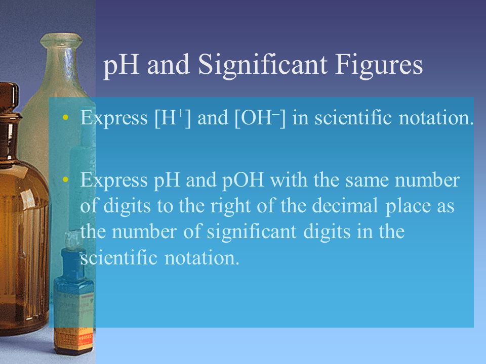 pH and Significant Figures