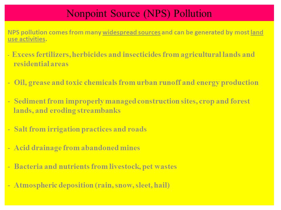 Nonpoint Source (NPS) Pollution