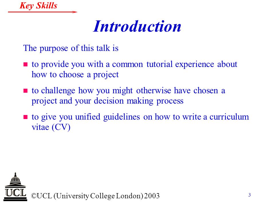 how to write a good introduction for a project