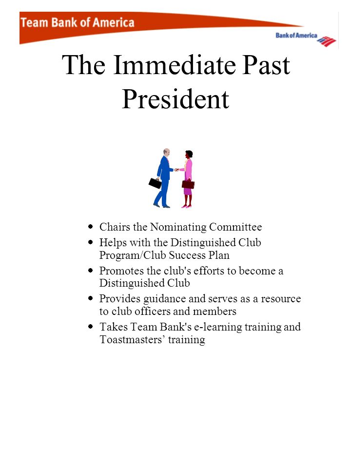 The Immediate Past President