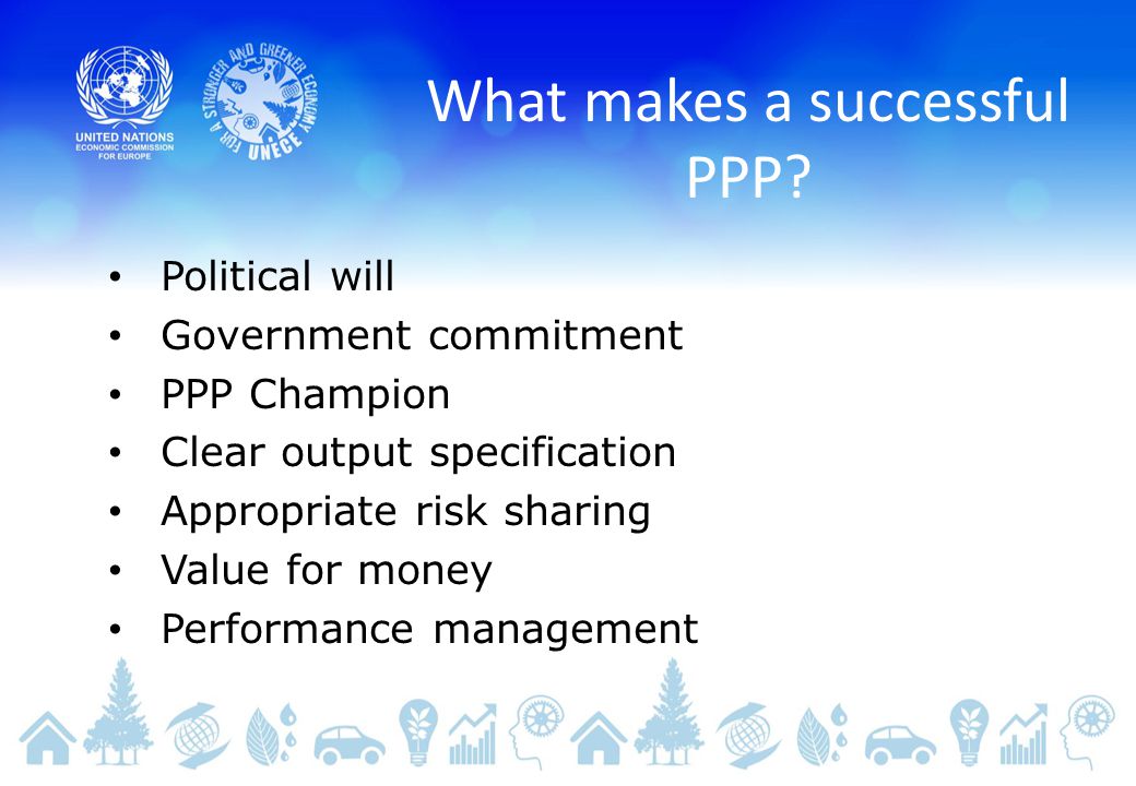 What makes a successful PPP