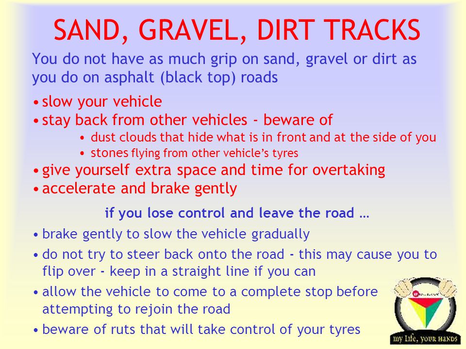 SAND, GRAVEL, DIRT TRACKS