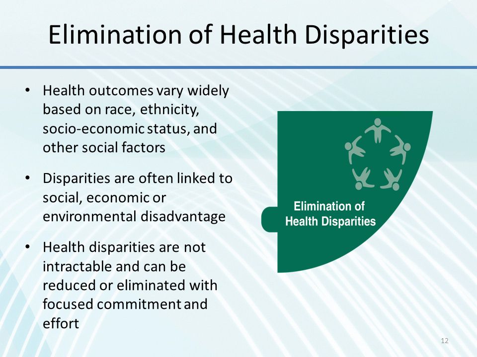 Elimination of Health Disparities