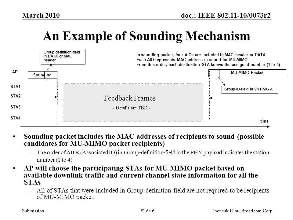 An Example of Sounding Mechanism