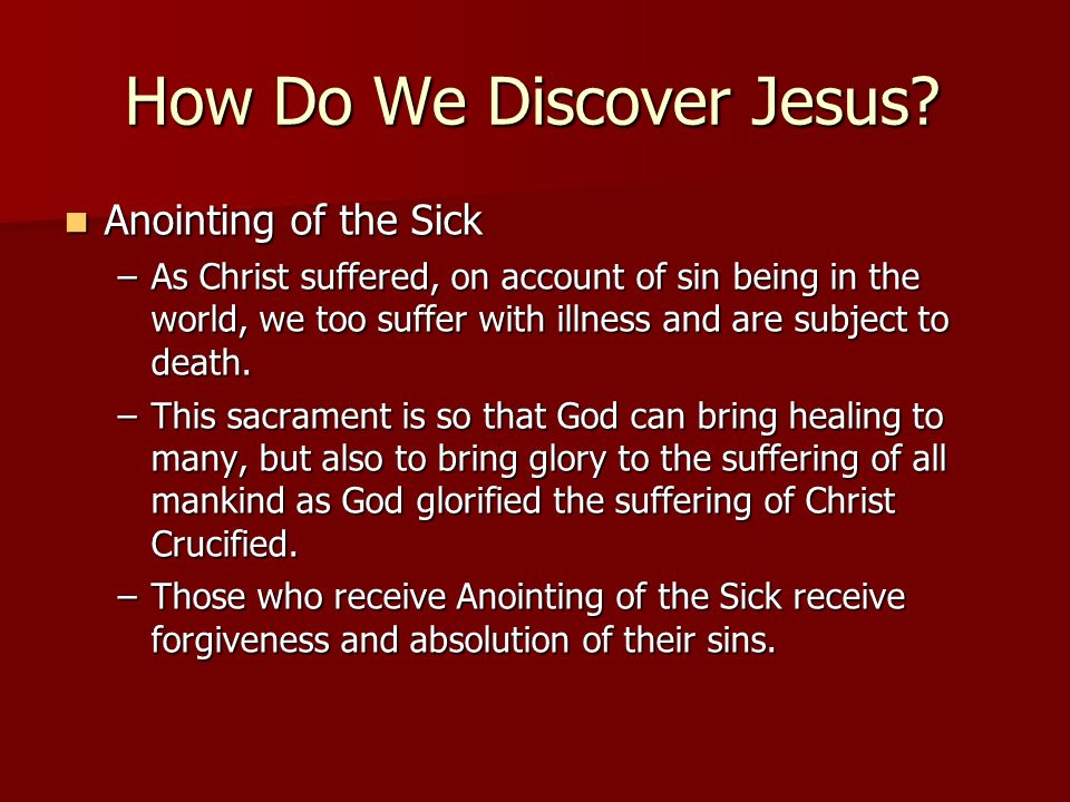 How Do We Discover Jesus