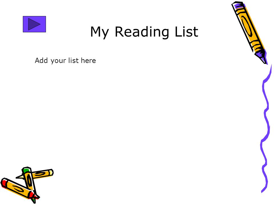 My Reading List Add your list here