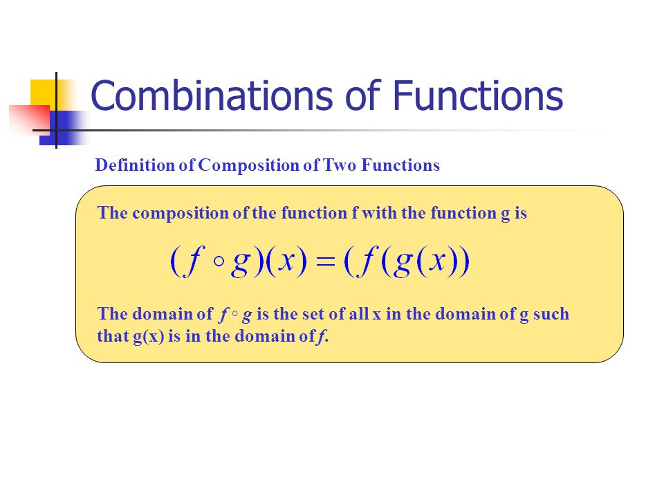 Combinations of Functions - ppt video online download