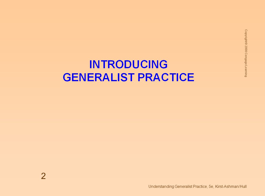 Understanding Generalist Practice, 5e, Kirst-Ashman/Hull