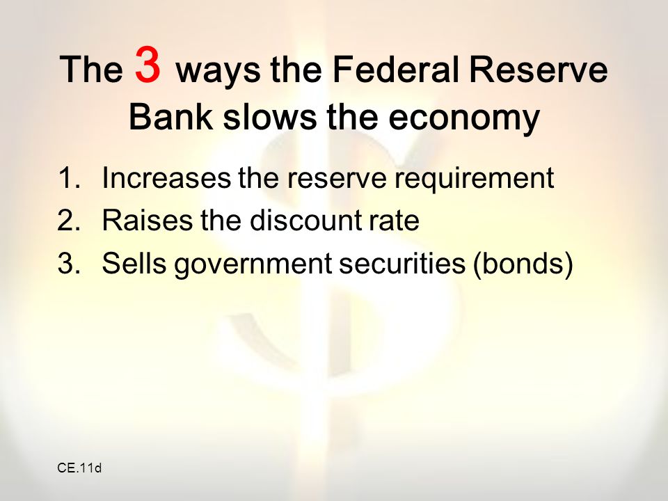 The 3 ways the Federal Reserve Bank slows the economy