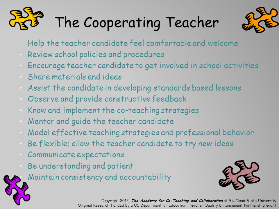 The Cooperating Teacher