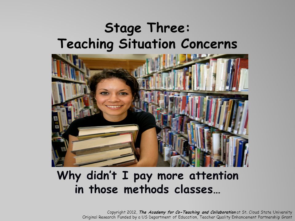 Stage Three: Teaching Situation Concerns