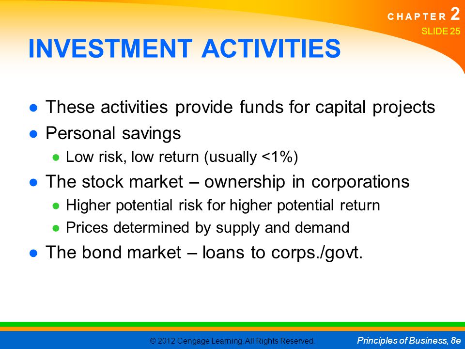 INVESTMENT ACTIVITIES