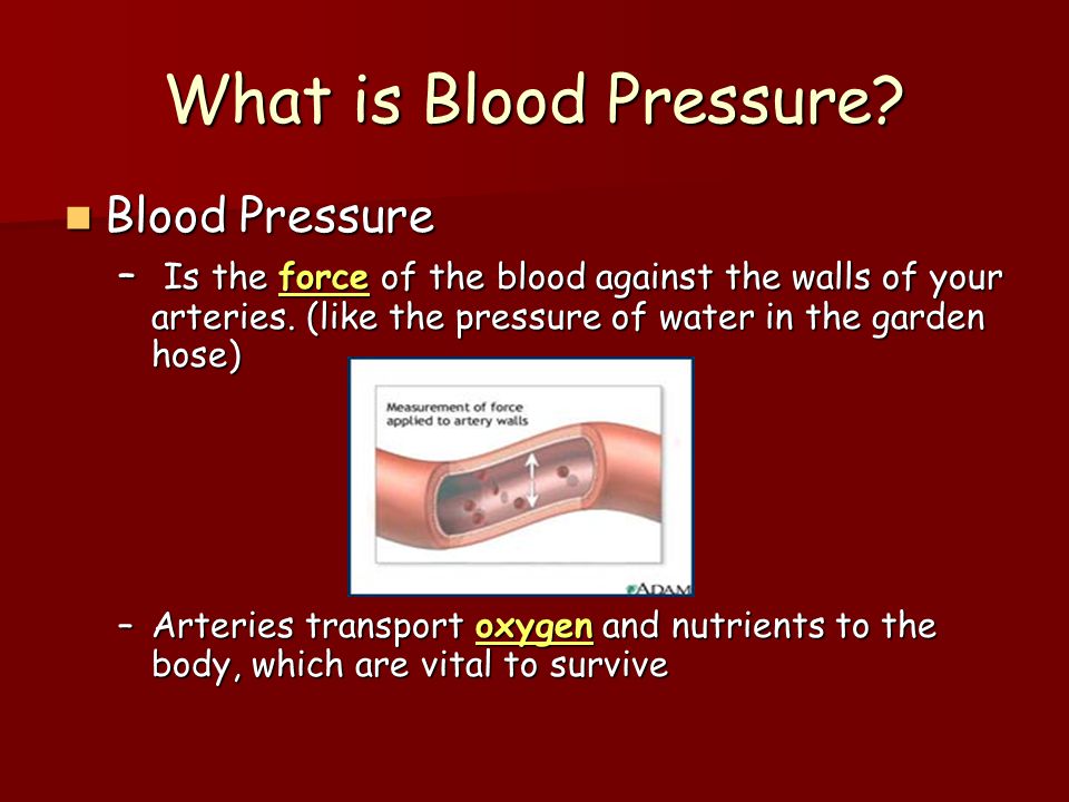 What is Blood Pressure Blood Pressure