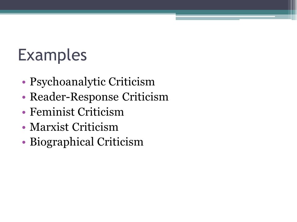 psychoanalytic literary criticism examples