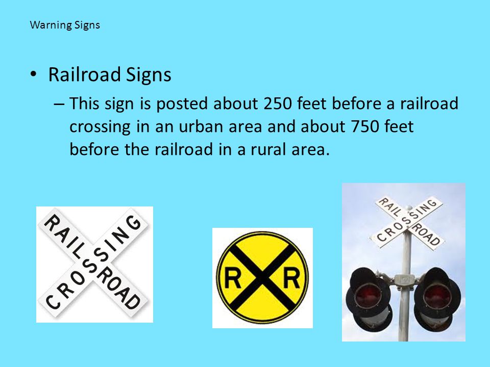 Warning Signs Railroad Signs.