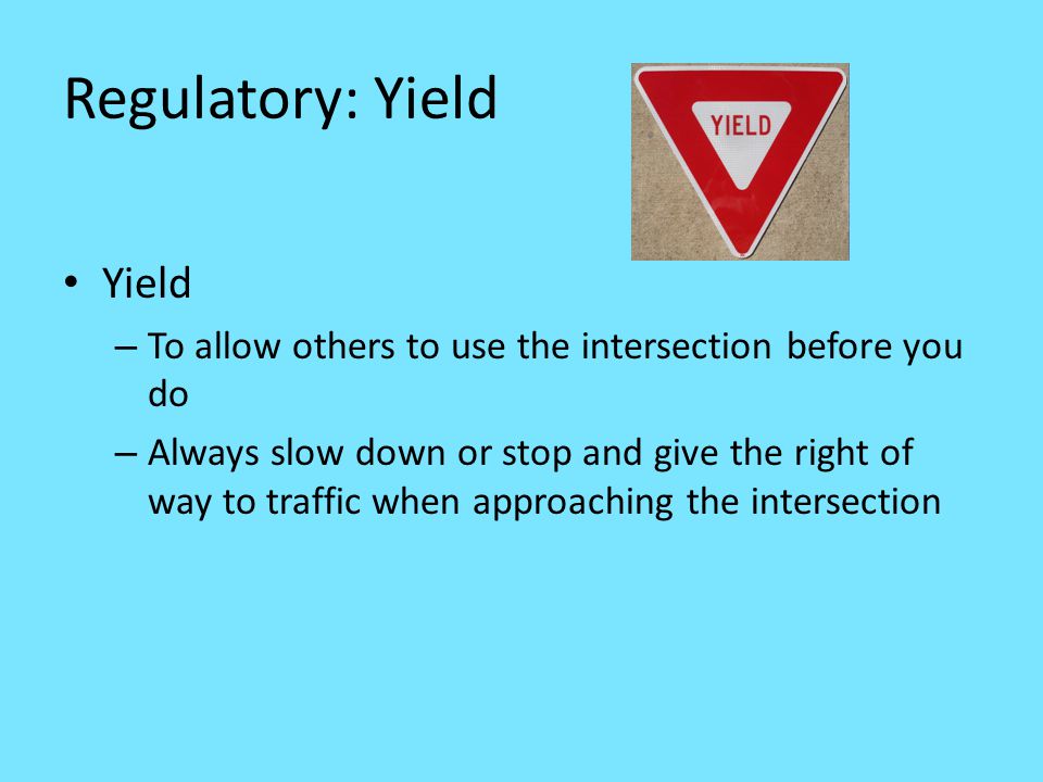 Regulatory: Yield Yield