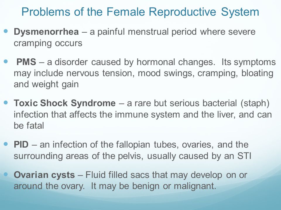 Problems of the Female Reproductive System