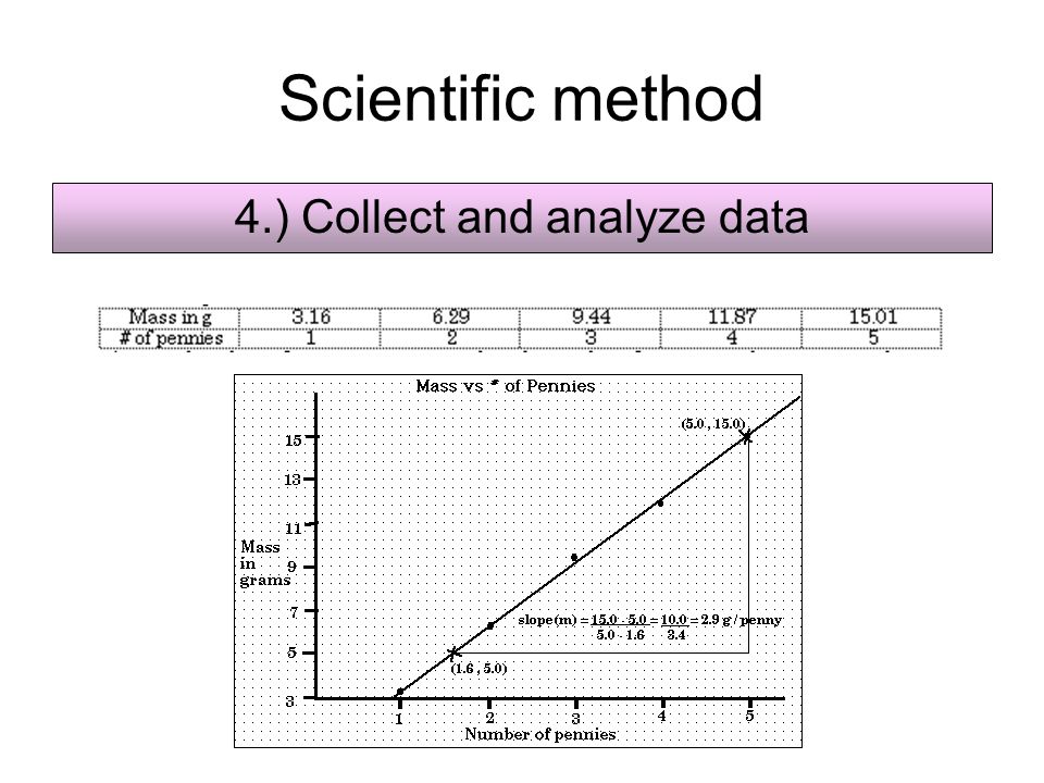 4.) Collect and analyze data