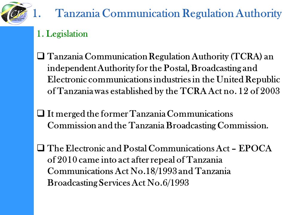 Tanzania Communication Regulation Authority