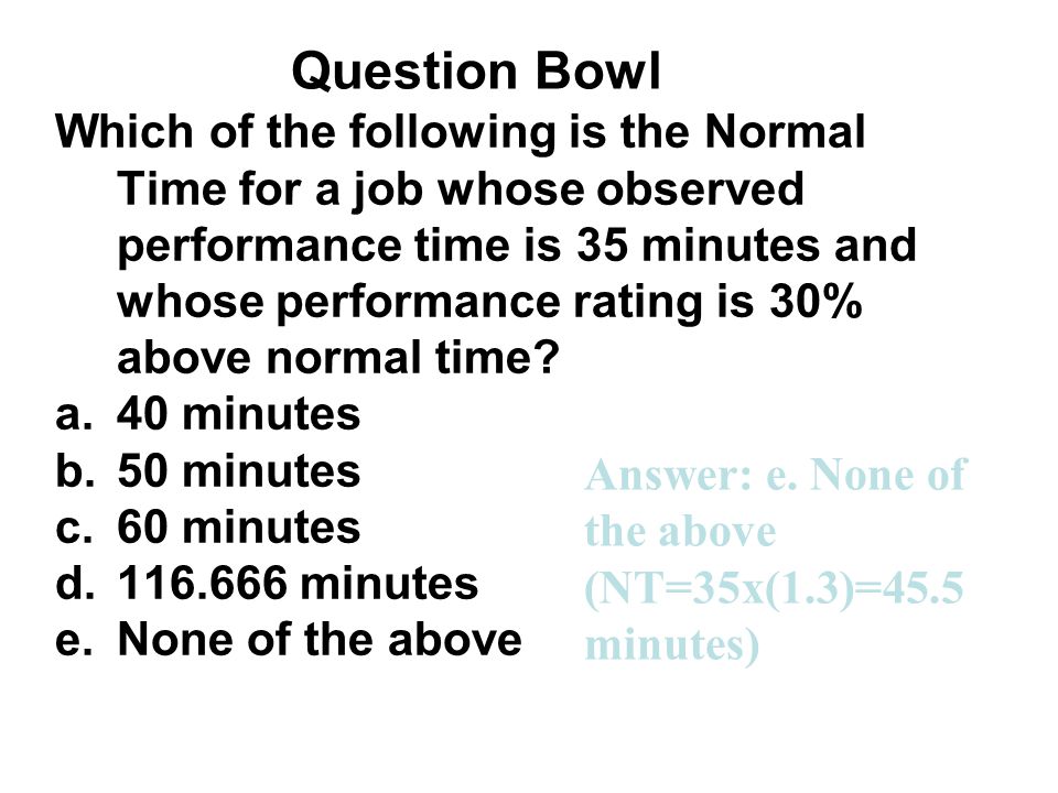 Question Bowl