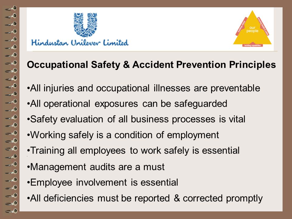 Occupational Safety & Accident Prevention Principles
