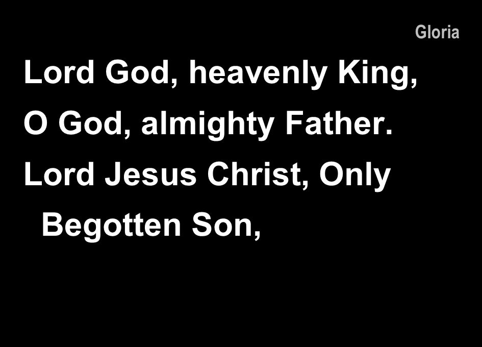 Lord Jesus Christ, Only Begotten Son,
