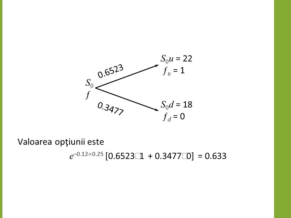 evaluarea opțiunii