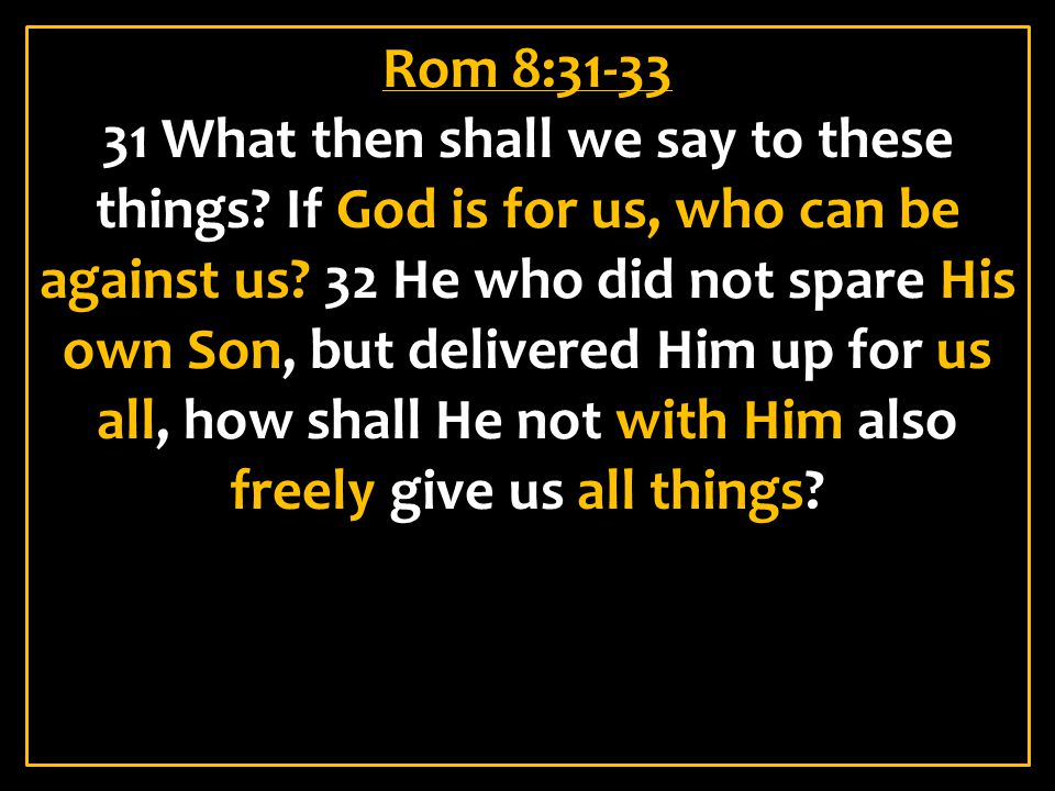Rom 8:31-33