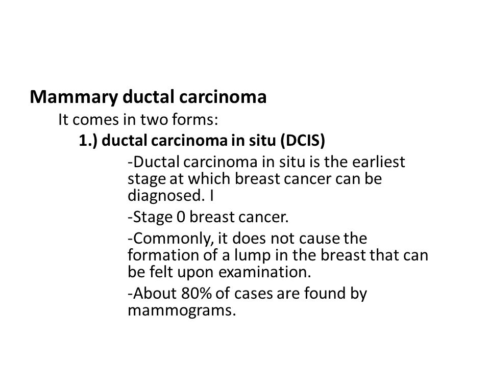 Mammary ductal carcinoma