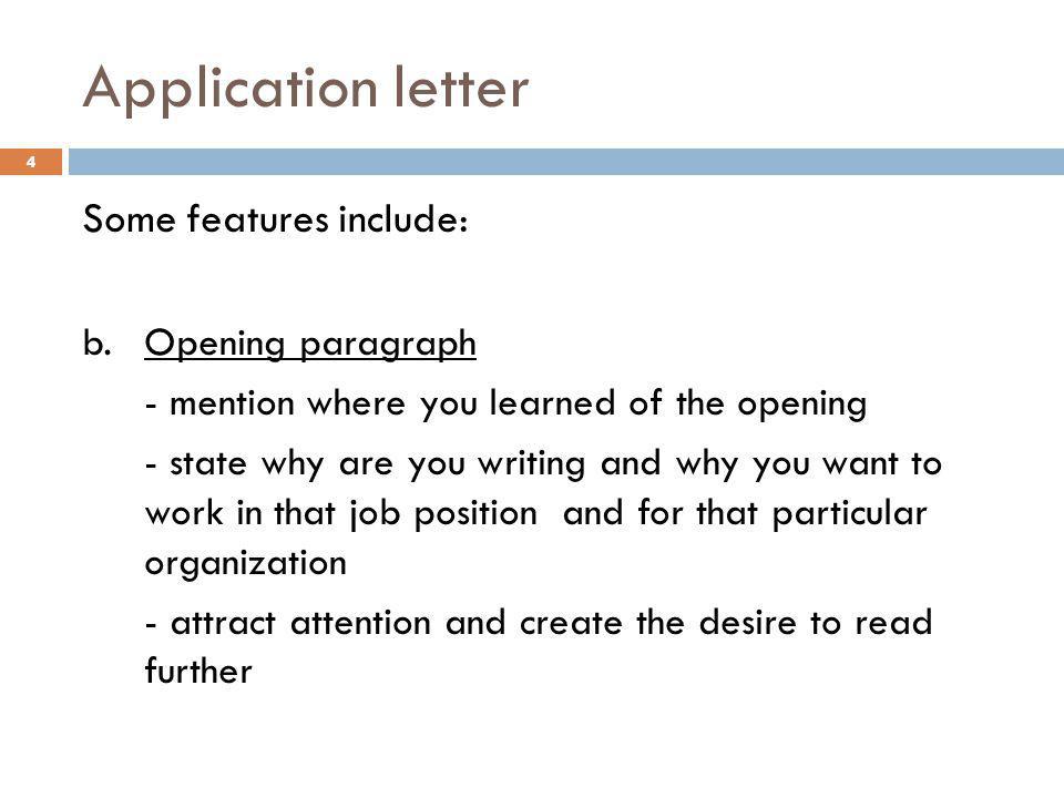 cover letter opening paragraph ideas