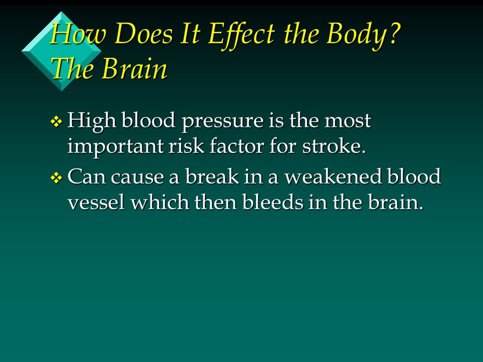 How Does It Effect the Body The Brain