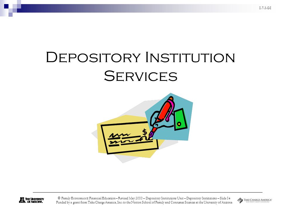 Depository Institution Services