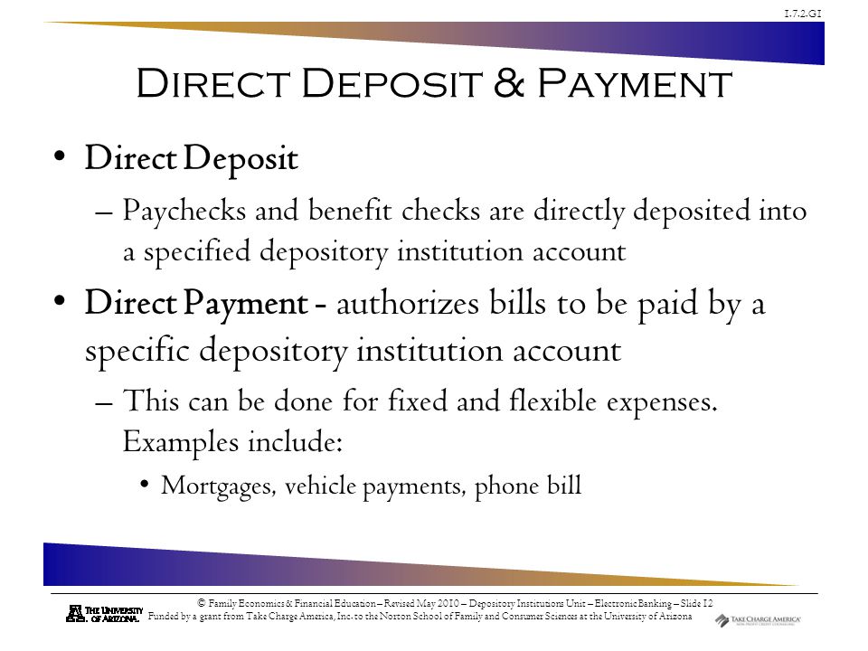 Direct Deposit & Payment