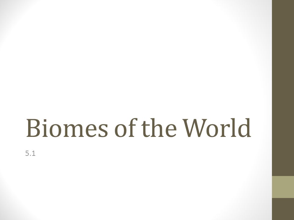 Biomes of the World 5.1
