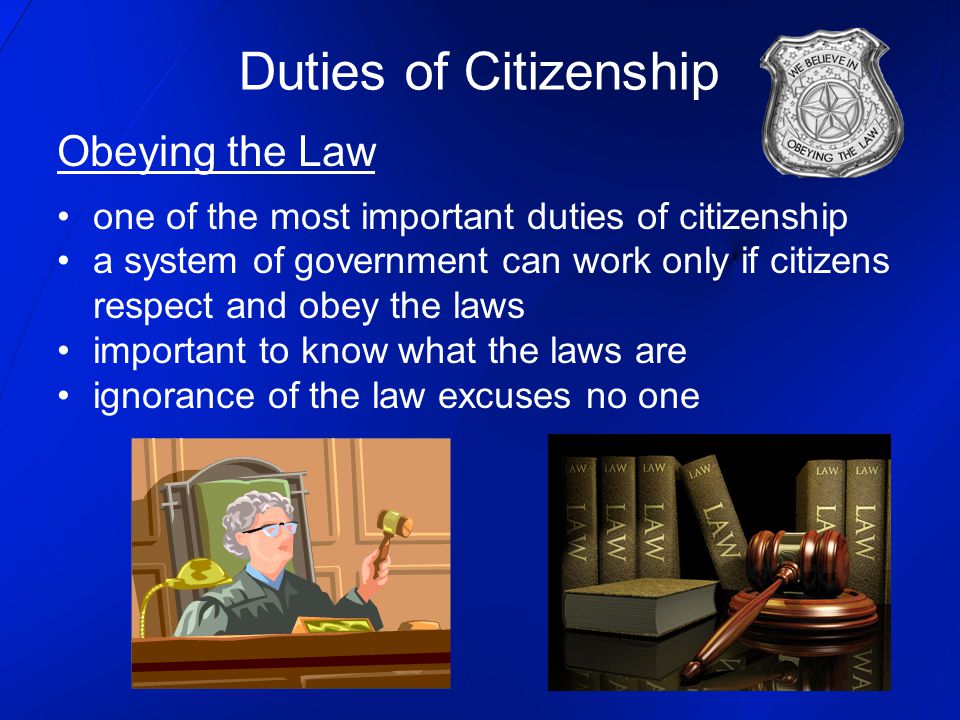why is obeying the law important