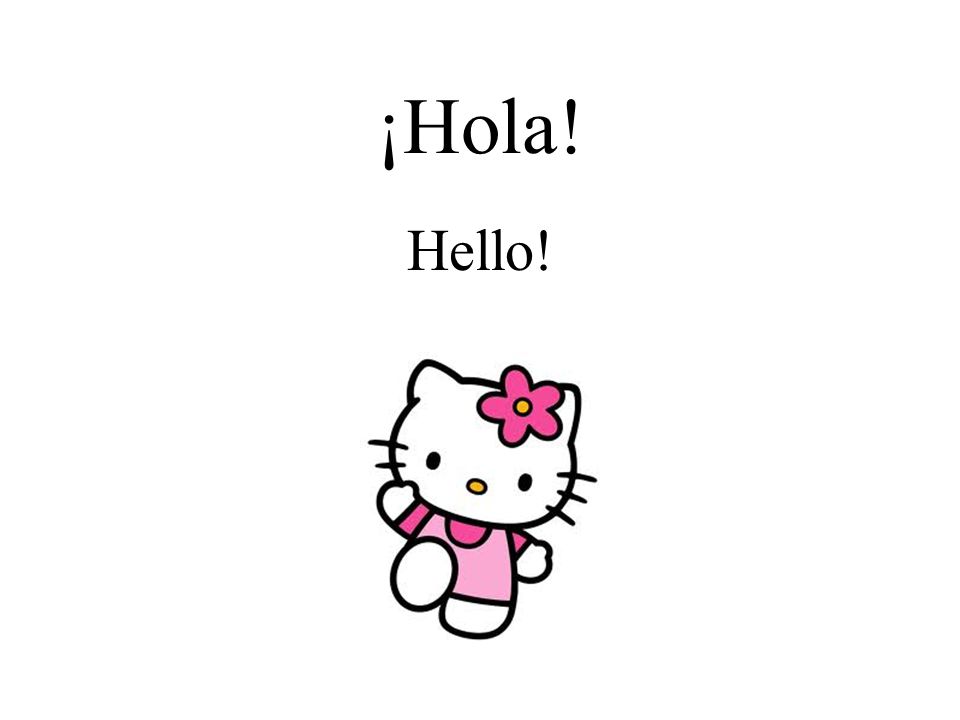 ¡Hola! Hello!