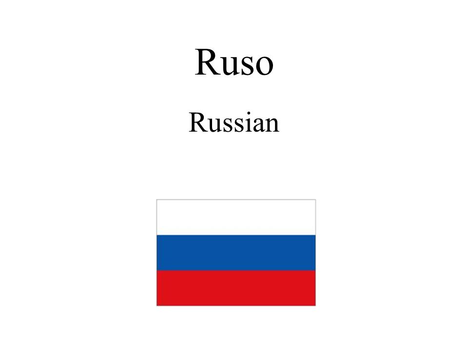 Ruso Russian