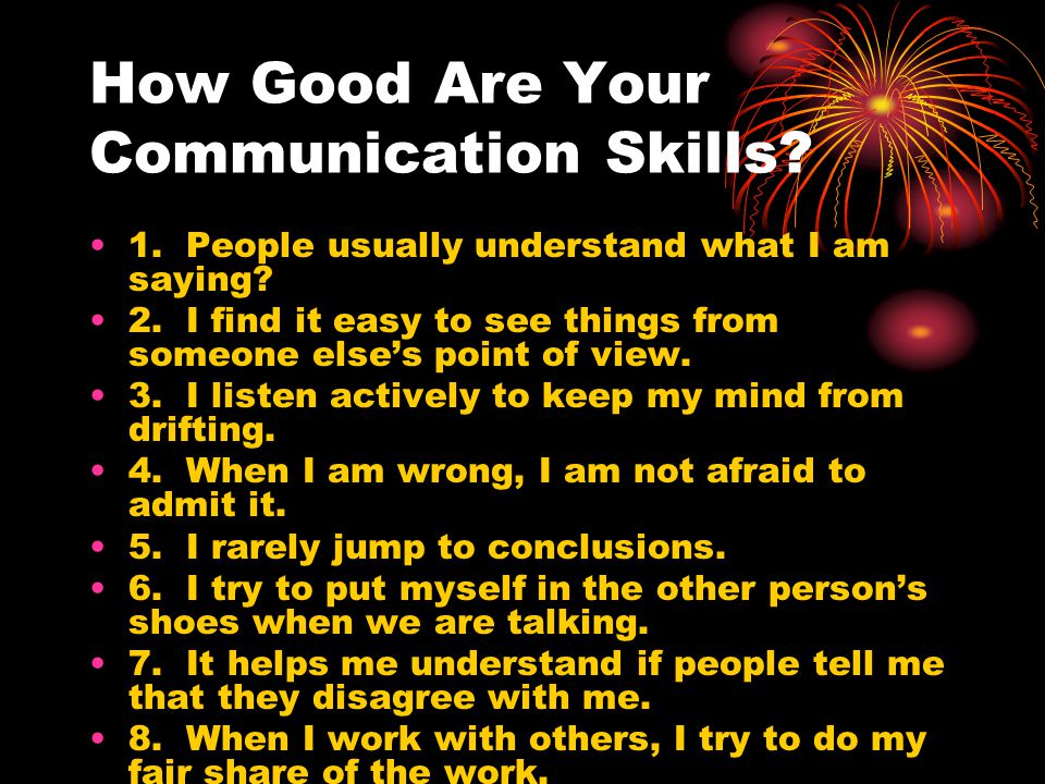 How Good Are Your Communication Skills
