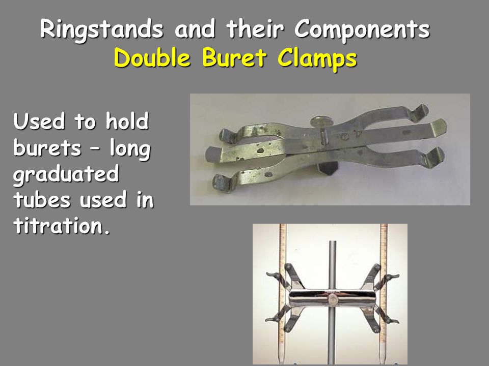 Ringstands and their Components Double Buret Clamps